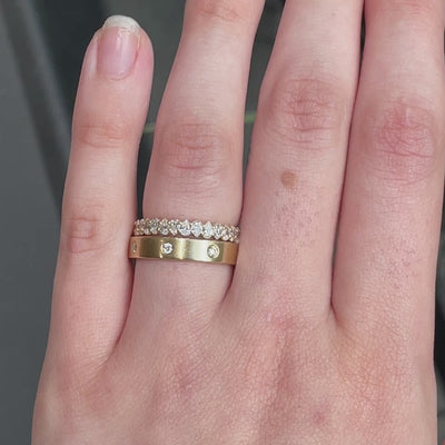 Maddie ~ 4mm Diamond Wedding Ring