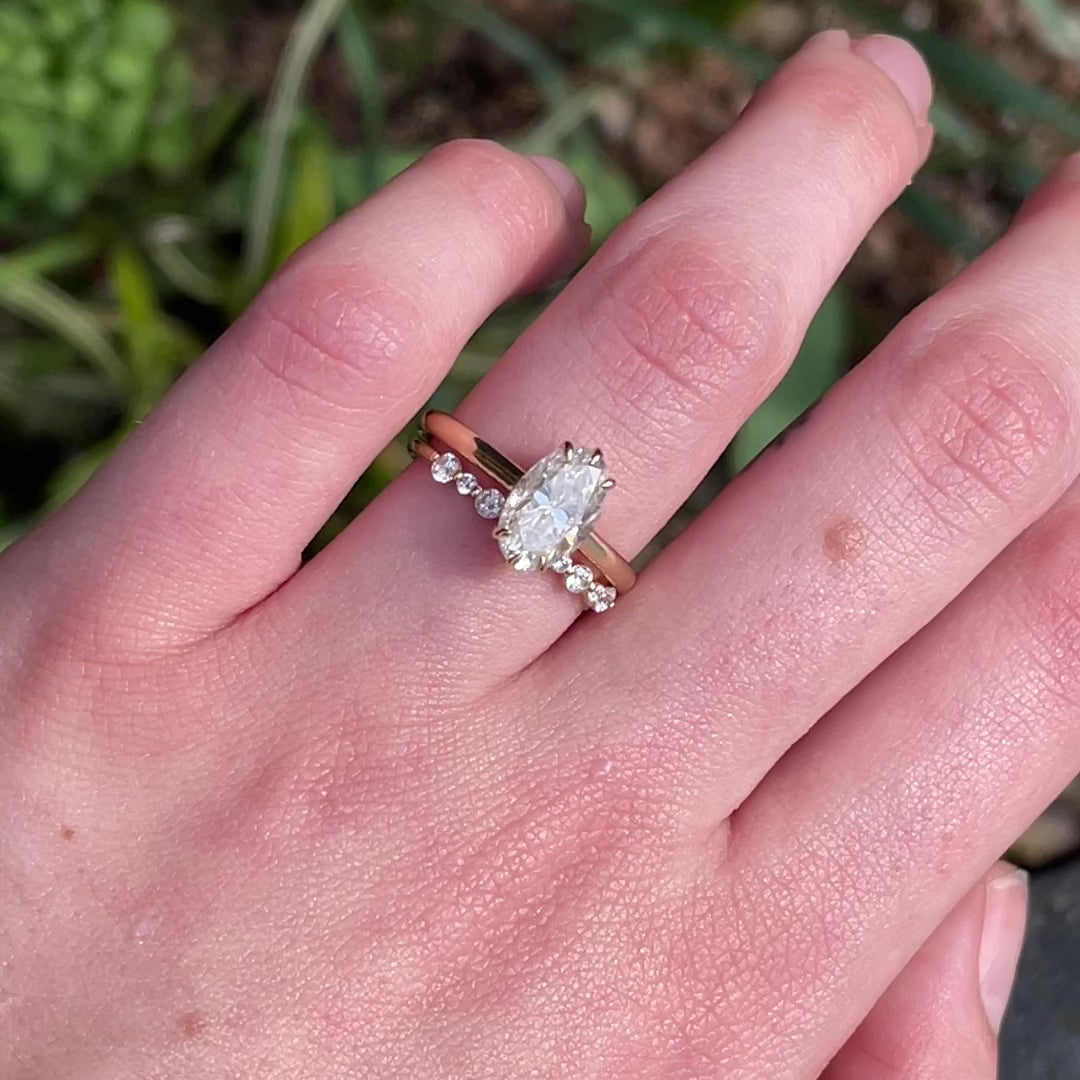 Olive ~ Oval Engagement Ring