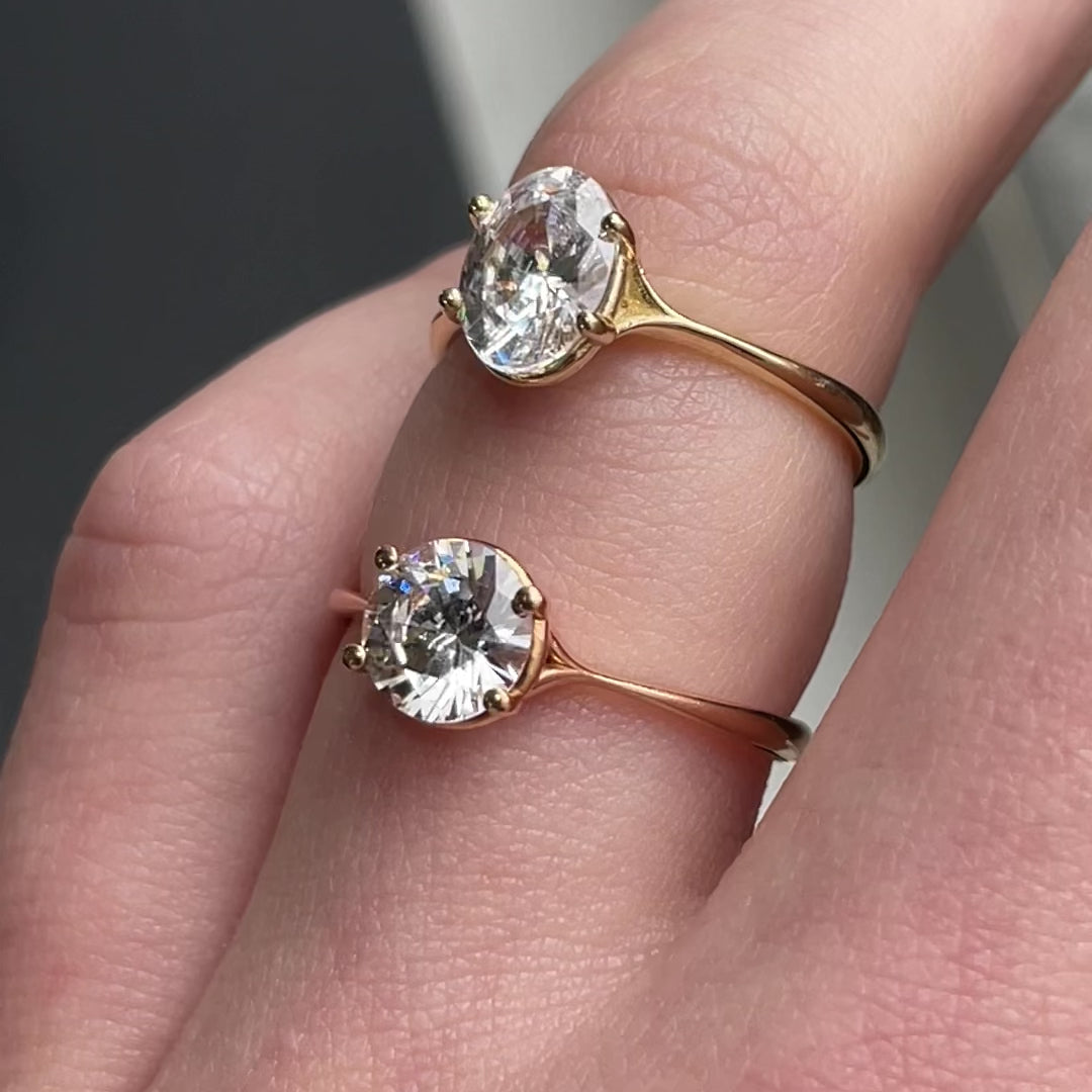 Clementine ~ Round Cut Ring
