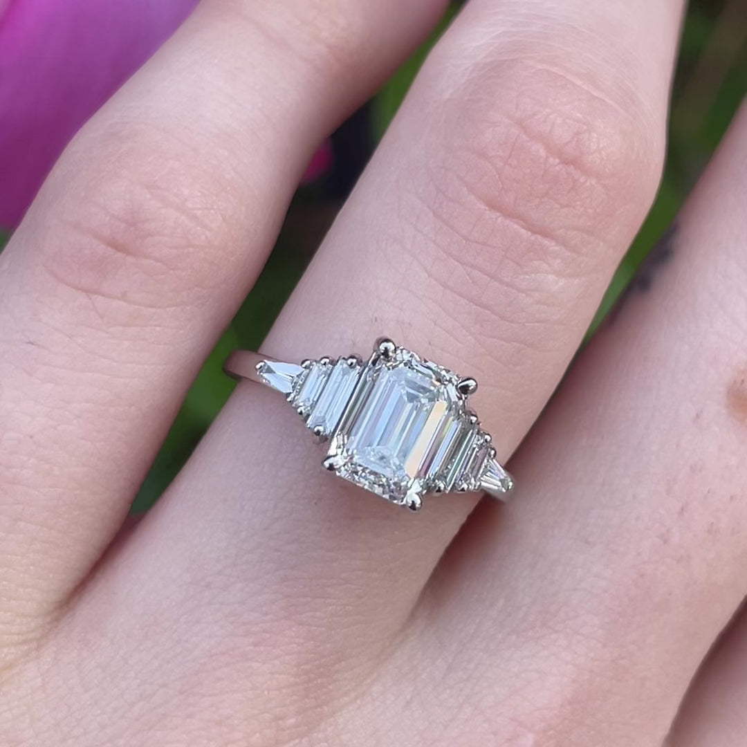 Harriet ~ Emerald Cut Ring