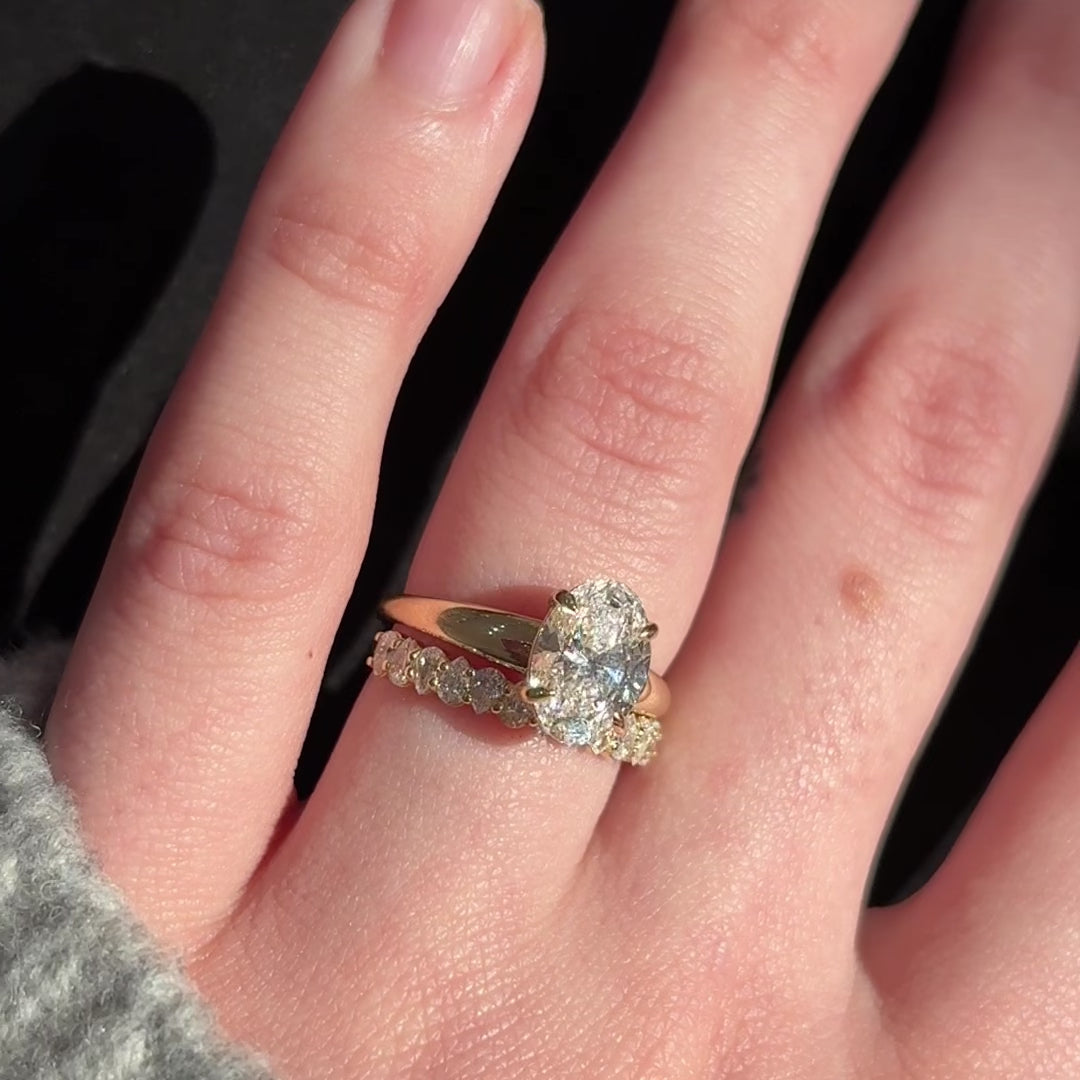 Proposal Ready ~ Carla 2.01ct Lab Grown Oval Cut Engagement Ring