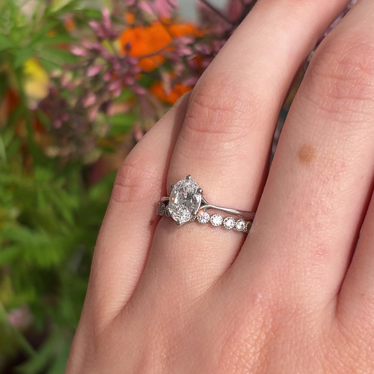 Clementine 6 ~ Oval Cut Six-Prong Ring