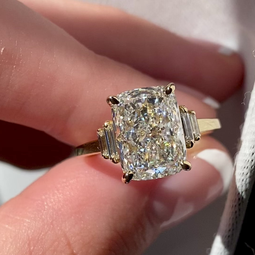 Kinsley ~ Oval Baguette Diamond Ring