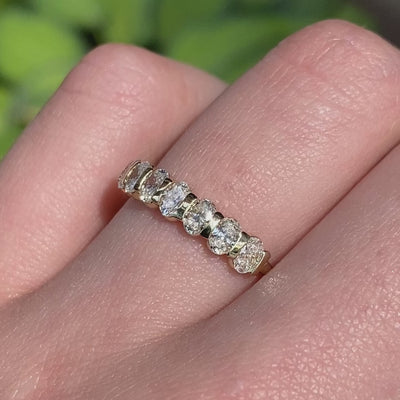 Donna ~ Bar Set Diamond Ring