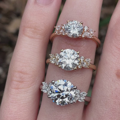 Blythe ~ Brilliant Cut Cluster Ring