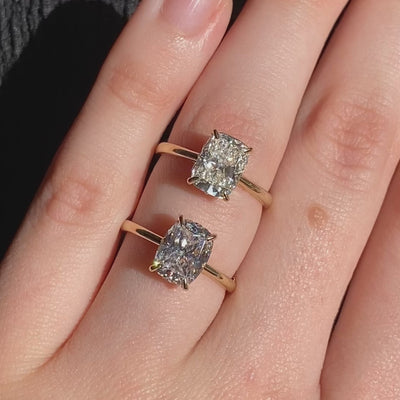Charlotte ~ Elongated Cushion Cut Ring