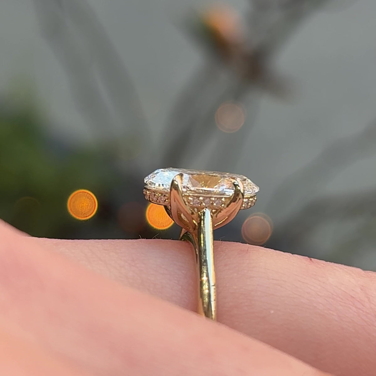 Stevie ~ Oval Petal Engagement Ring