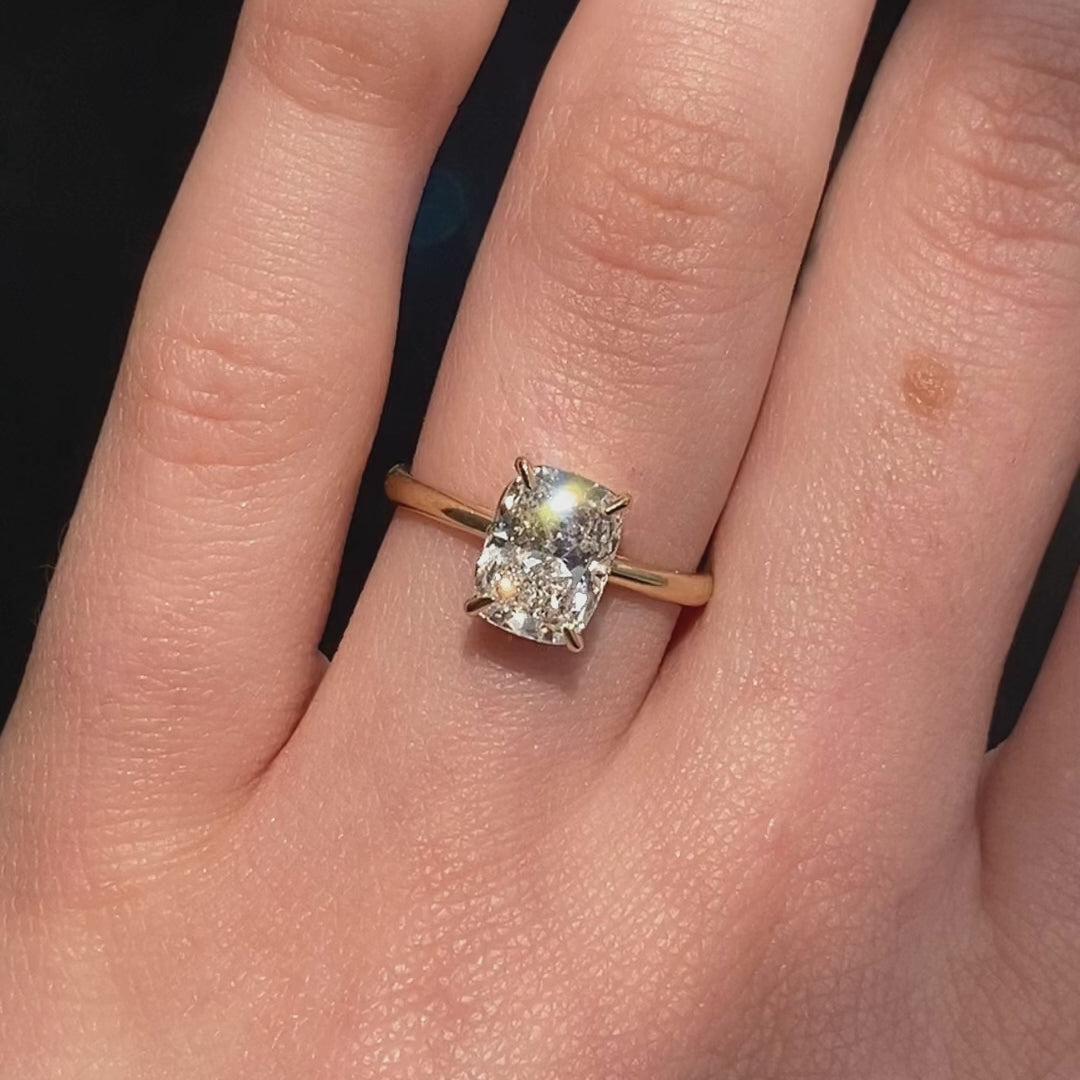 Lily ~ Elongated Cushion Cut Ring