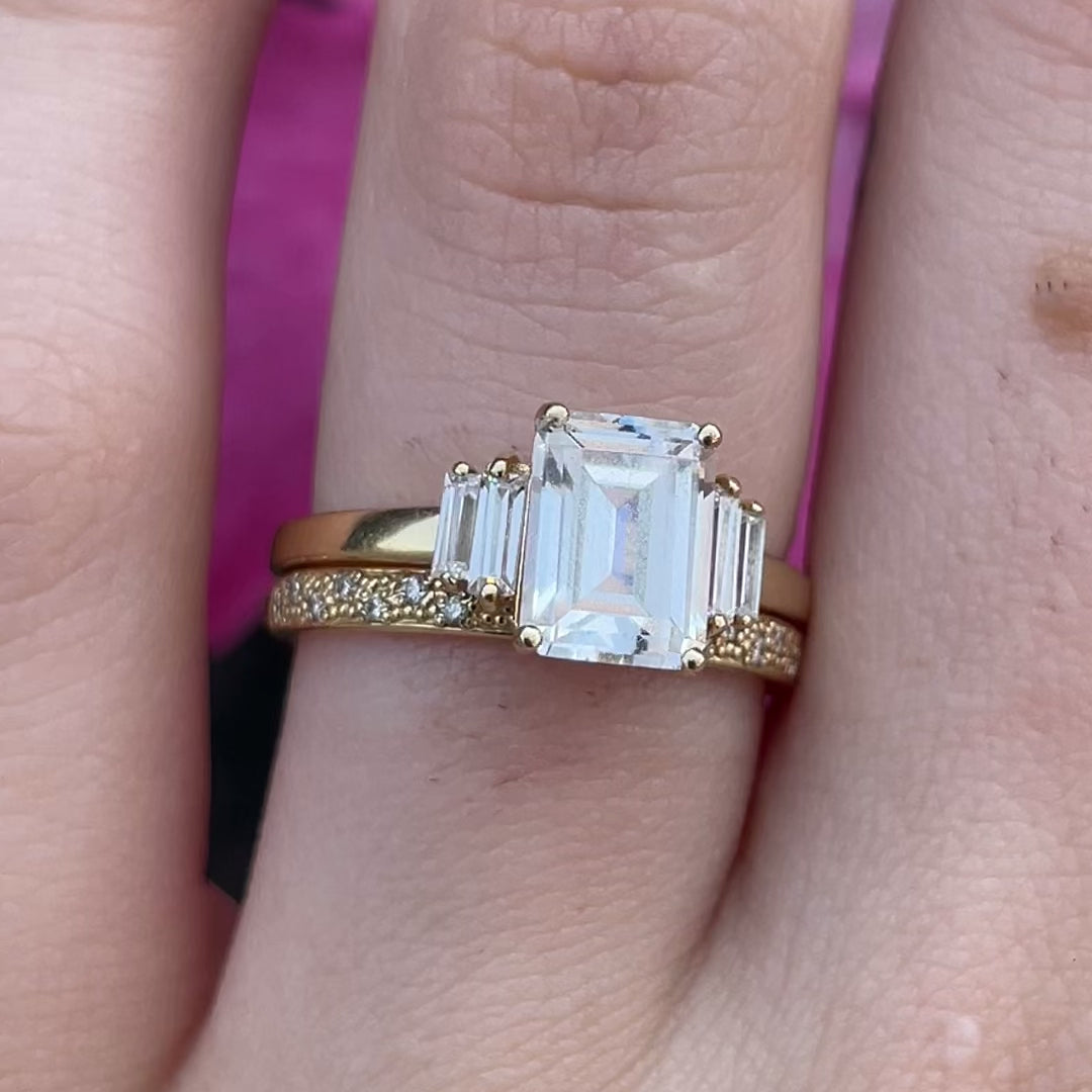 Chloe ~ Diamond Wedding Band