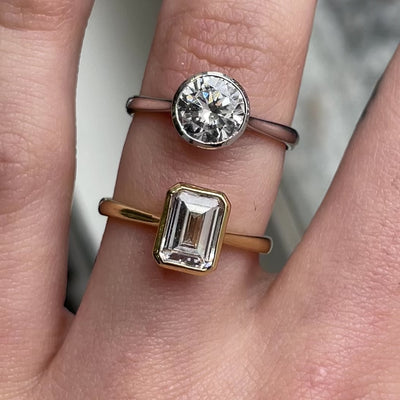 Betsy ~ Brilliant Cut Bezel Ring