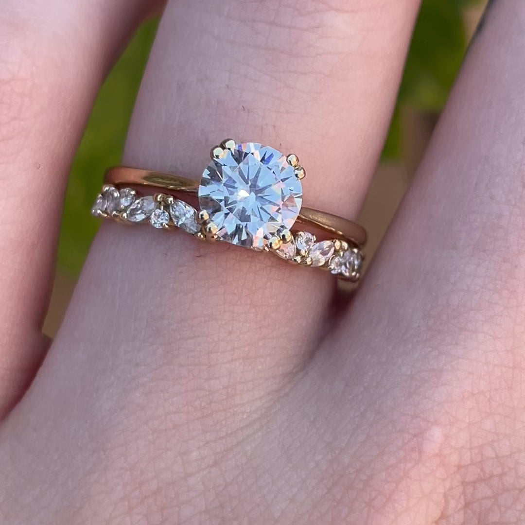 Haley ~ Diamond Wedding Band