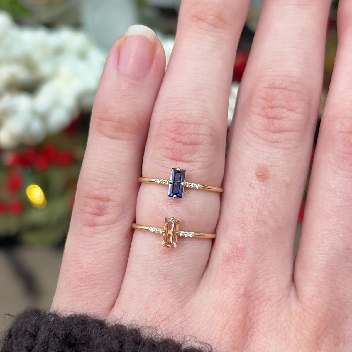 Cara Sapphire Stacking Ring ~ Ready to Ship