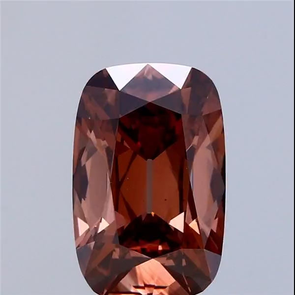 ANTIQUE ELONGATED CUSHION 2.41ct FANCY BROWN VS1 0F4722332 EXCELLENT