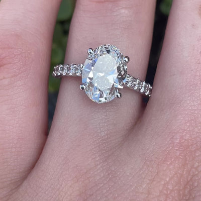 Avril ~ Diamond Side Stone Ring
