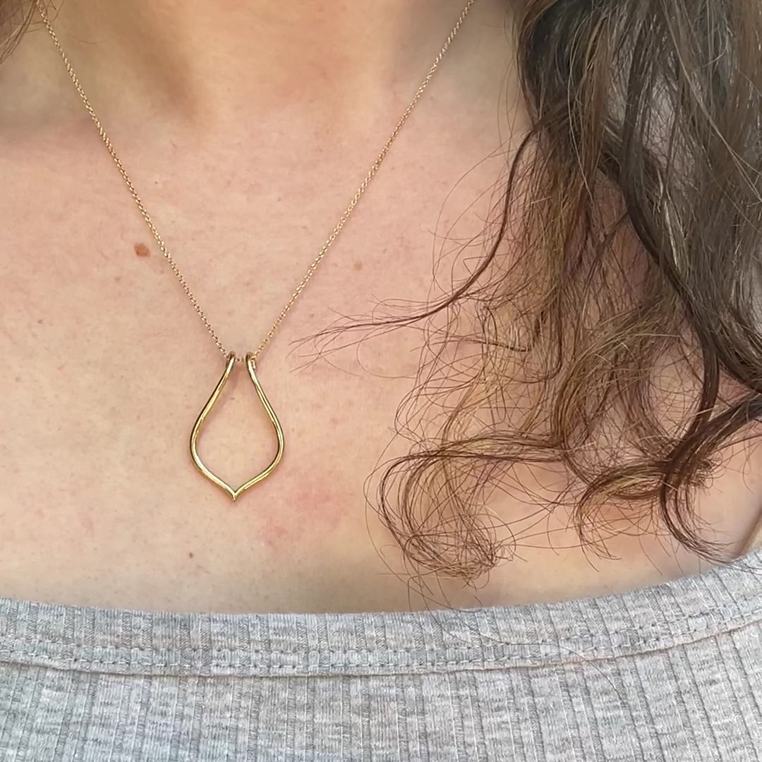 Aspen - Ring Holder Necklace ~ Ready to Ship