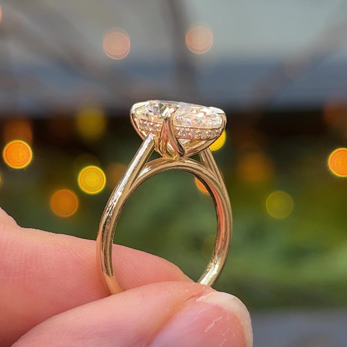 Stevie ~ Oval Petal Engagement Ring