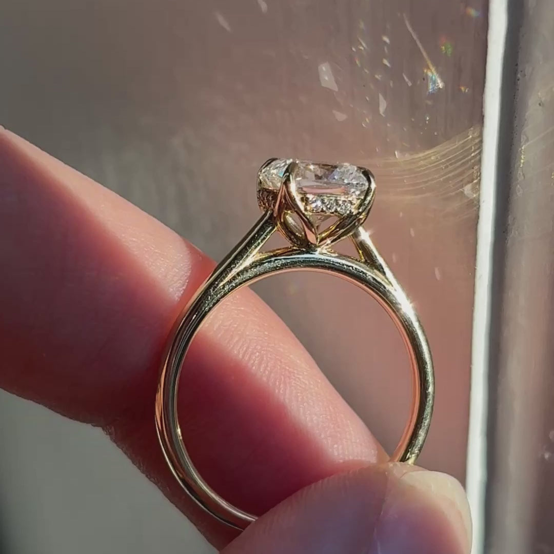 Stevie ~ Petal Engagement Ring