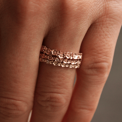 Rose Petite Diamond Band ~ Ready to Ship