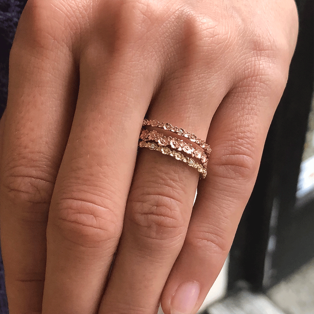 Rose 14K Rose Gold Eternity Band