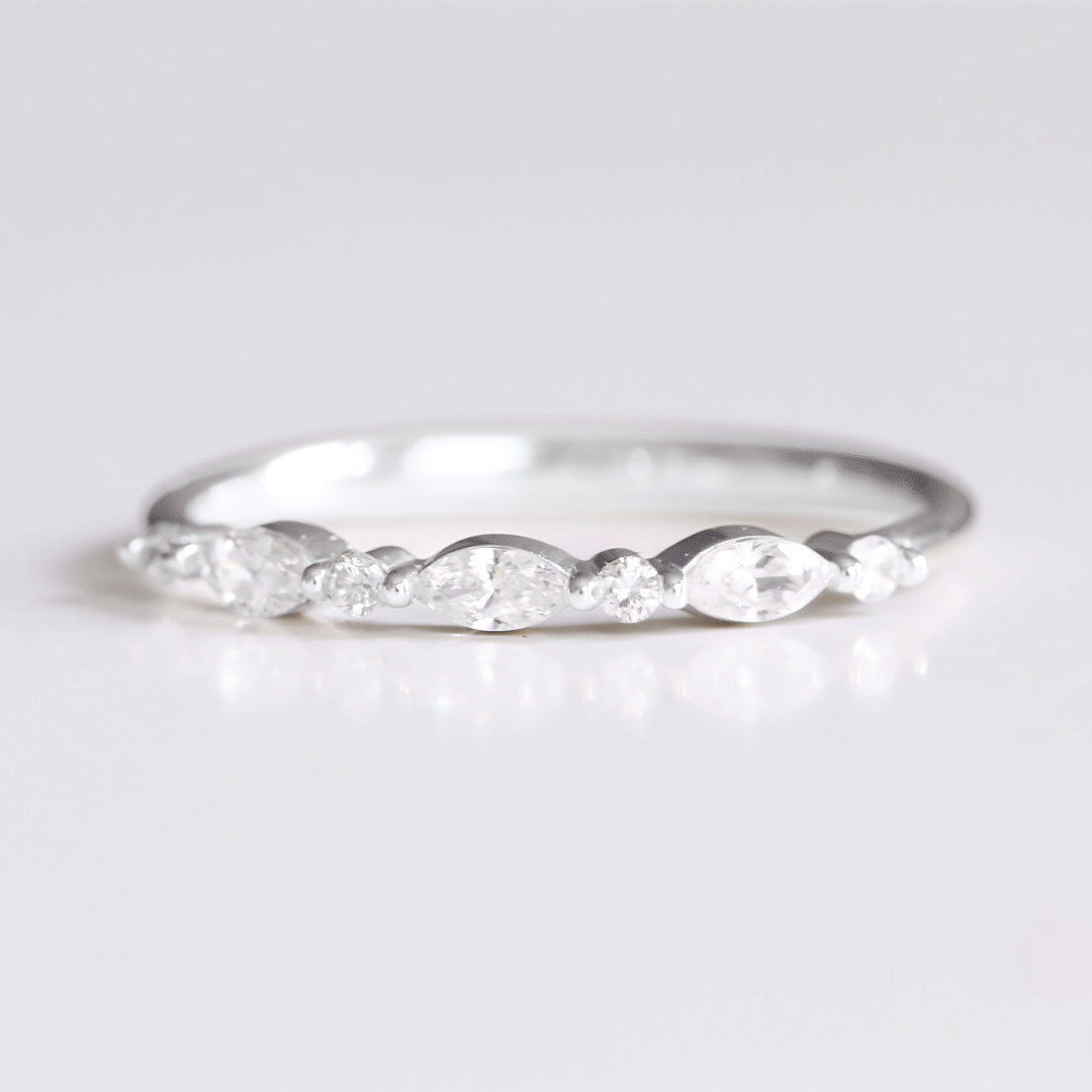 Venus ~ Diamond Wedding Band