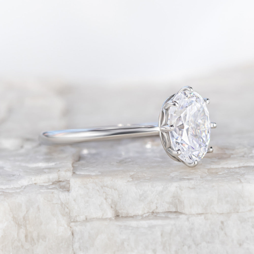 Annabelle Scallop Detail Solitaire Ring