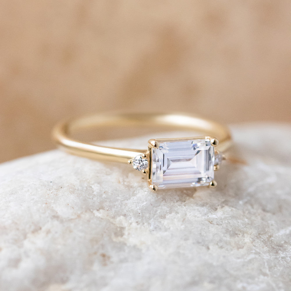 August Emerald-Cut Engagement Ring | Laura Preshong – Laura-Preshong ...