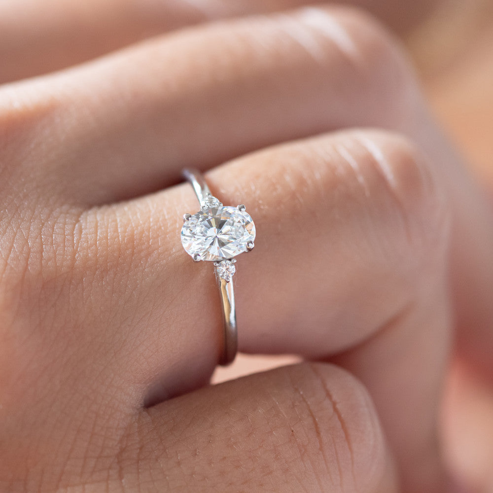 August Oval Cut Engagement Ring