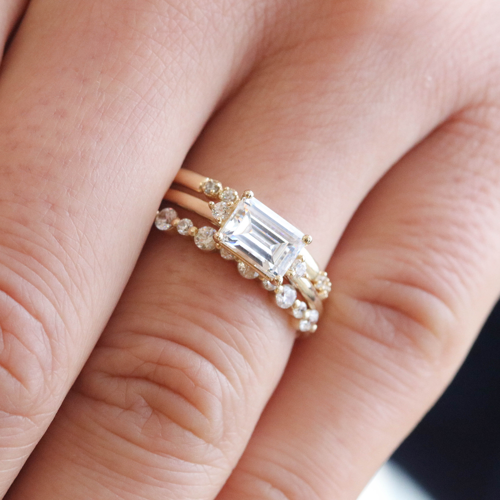 August Emerald-Cut Ethical Engagement Ring