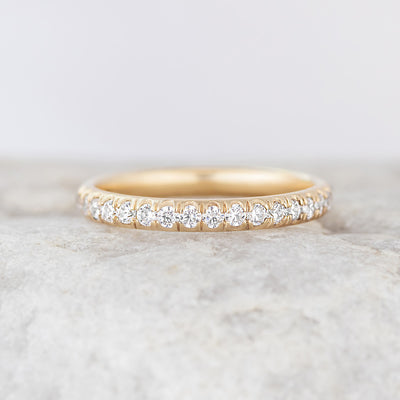 Diamond Shared Prong Diamond Ring Yellow Gold