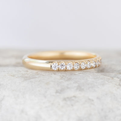 Diamond Shared Prong Diamond Ring Yellow Gold