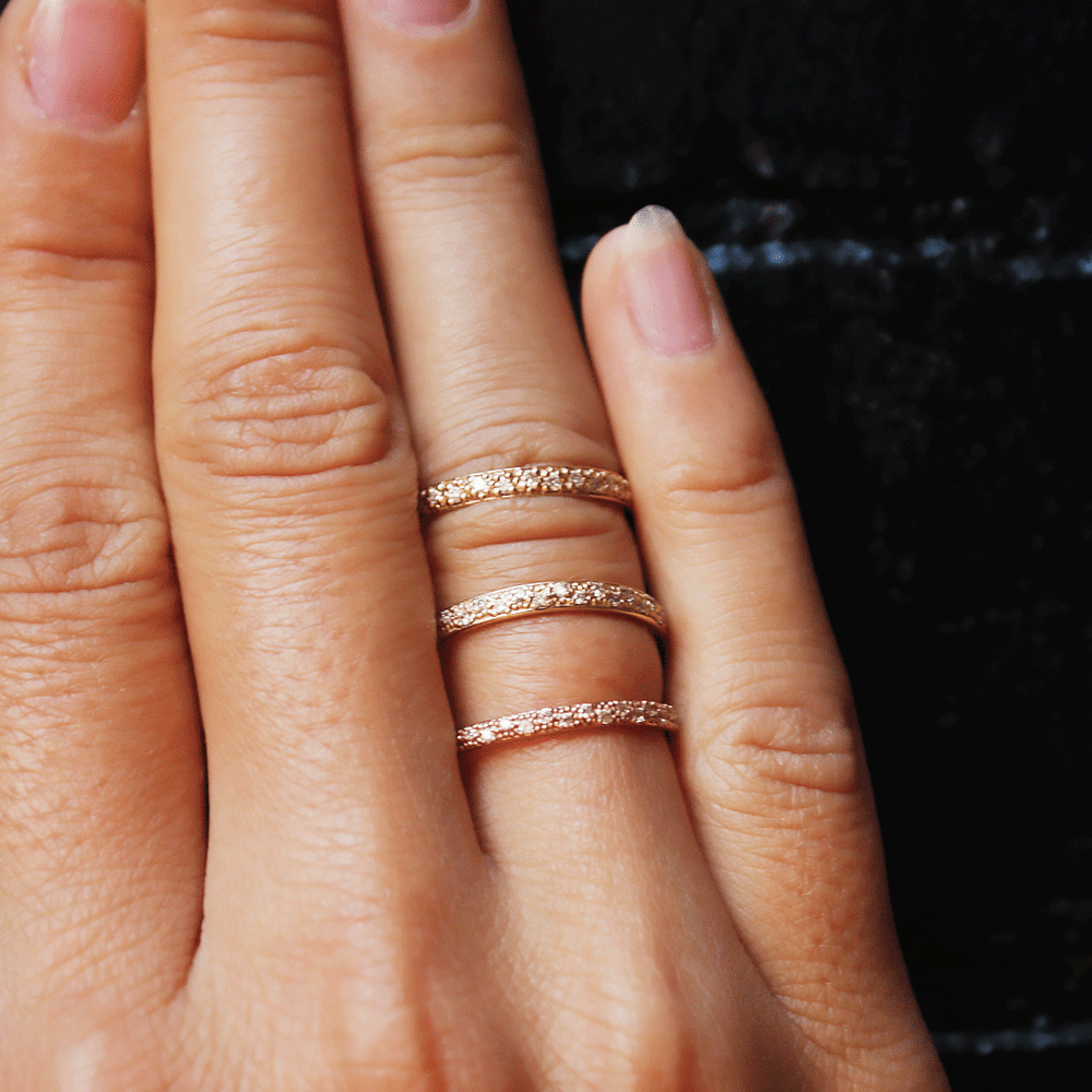 Anna Diamond Pave Wedding Band