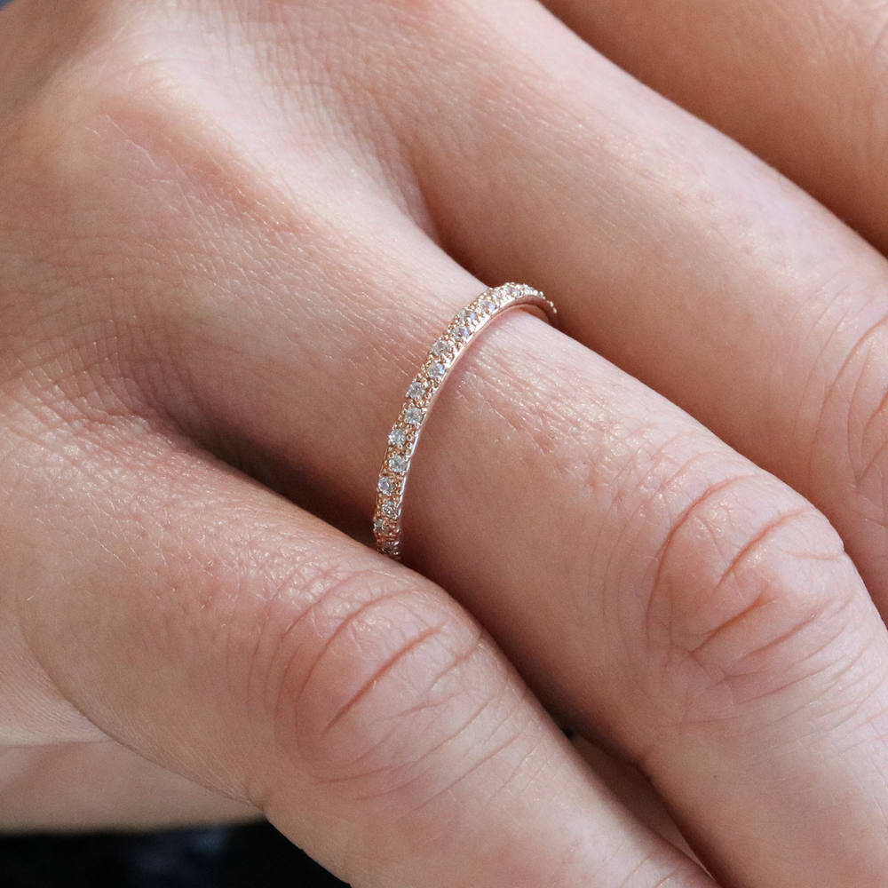 Chloe Petite Pave Ethical Diamond Ring