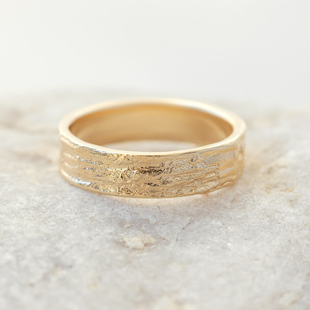 Arnold ~ Bark Textured Ring