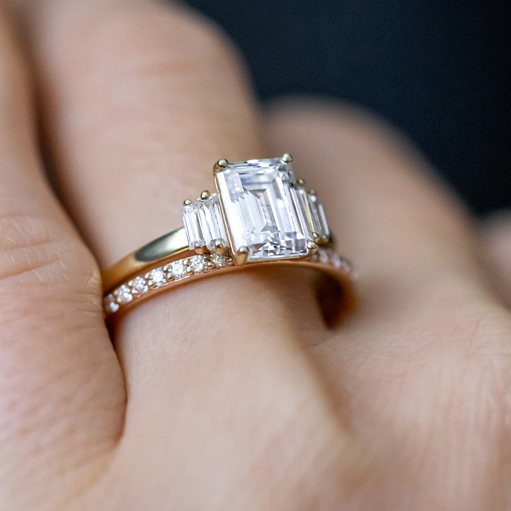 Kinsley Emerald Cut Engagement Ring