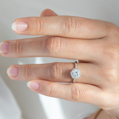 Leila Hexagon Ethical Engagement Ring