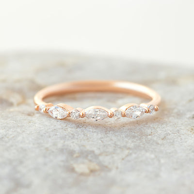 Venus Diamond Wedding Band