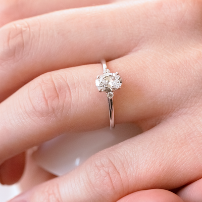 August Oval Cut Engagement Ring