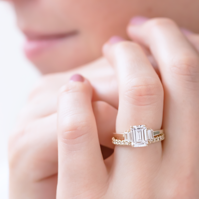 Kinsley Emerald Cut Engagement Ring