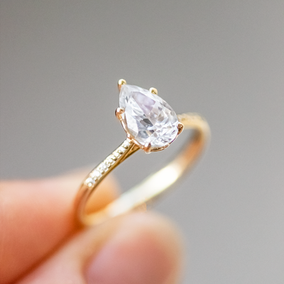 Lila Pear Cut Engagement Ring