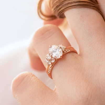 Portia ~ Oval Cut Cluster Ring