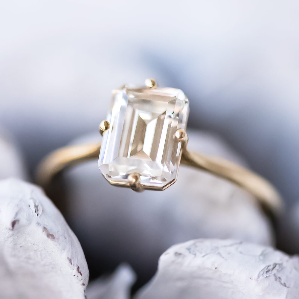 Louise Emerald Cut Ring