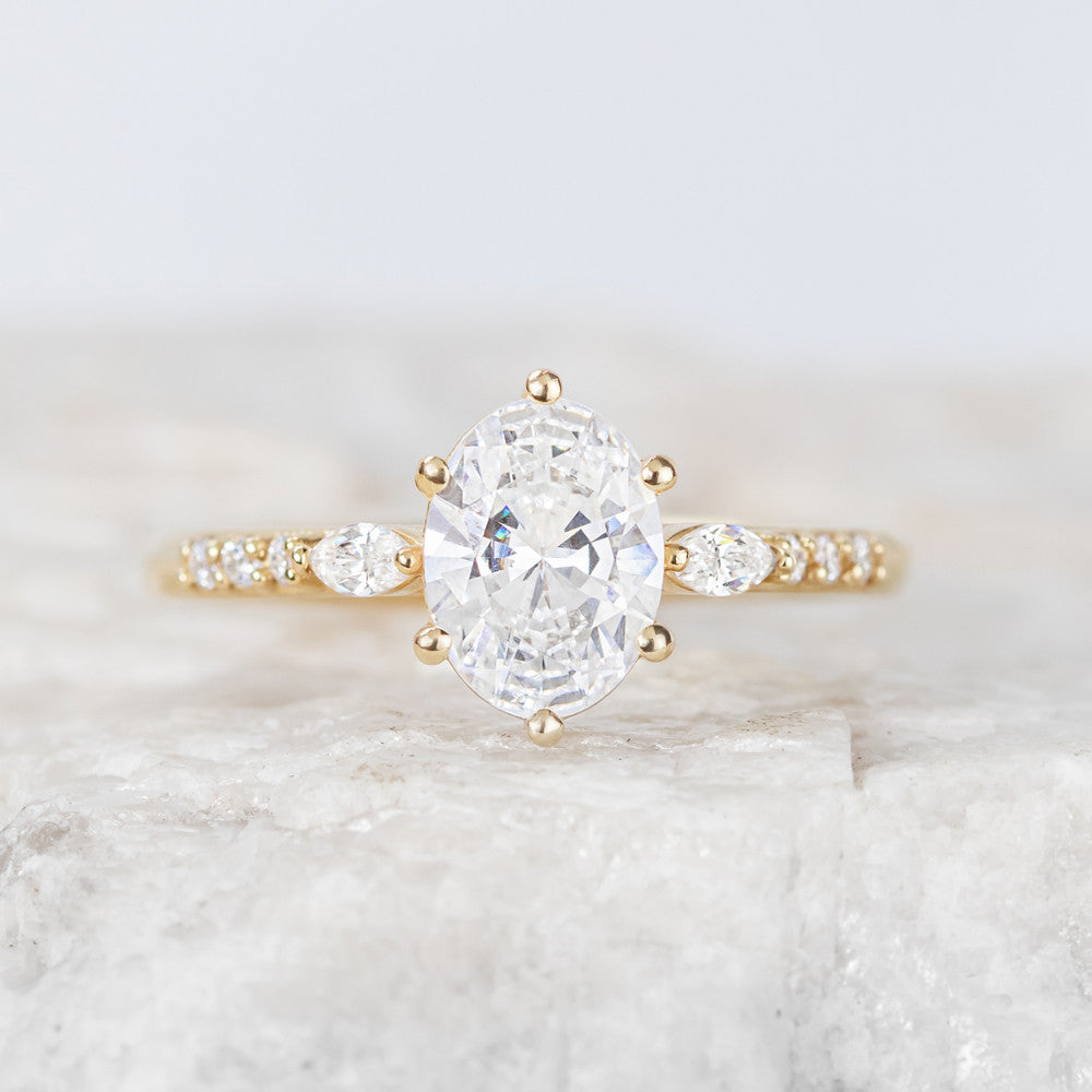 Georgette ~ Side Stone Ring