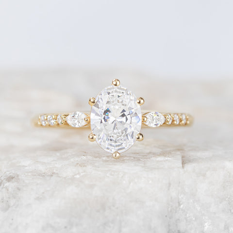 Georgette ~ Side Stone Ring