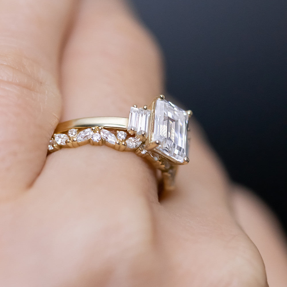 Kinsley Emerald Cut Engagement Ring