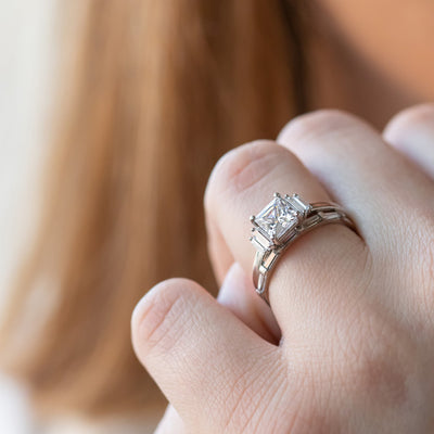 Violet ~ Diamond Baguette Ring