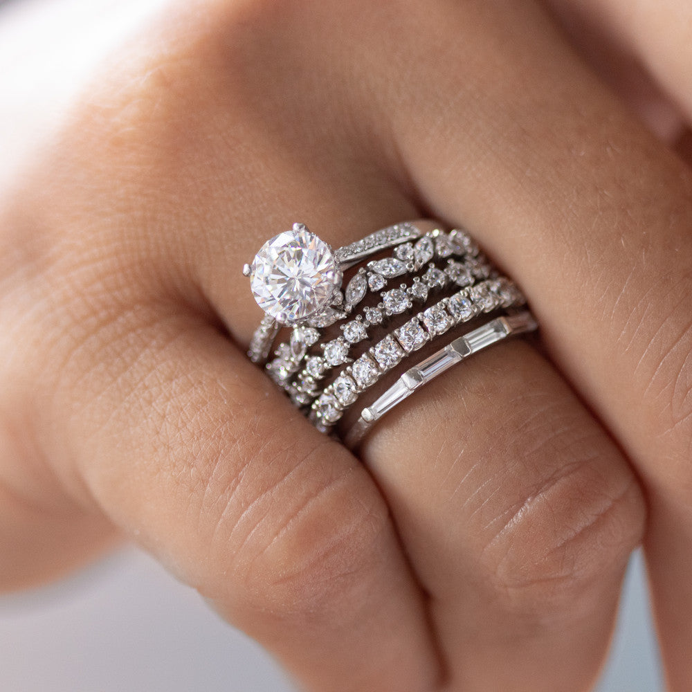 Violet ~ Diamond Baguette Ring
