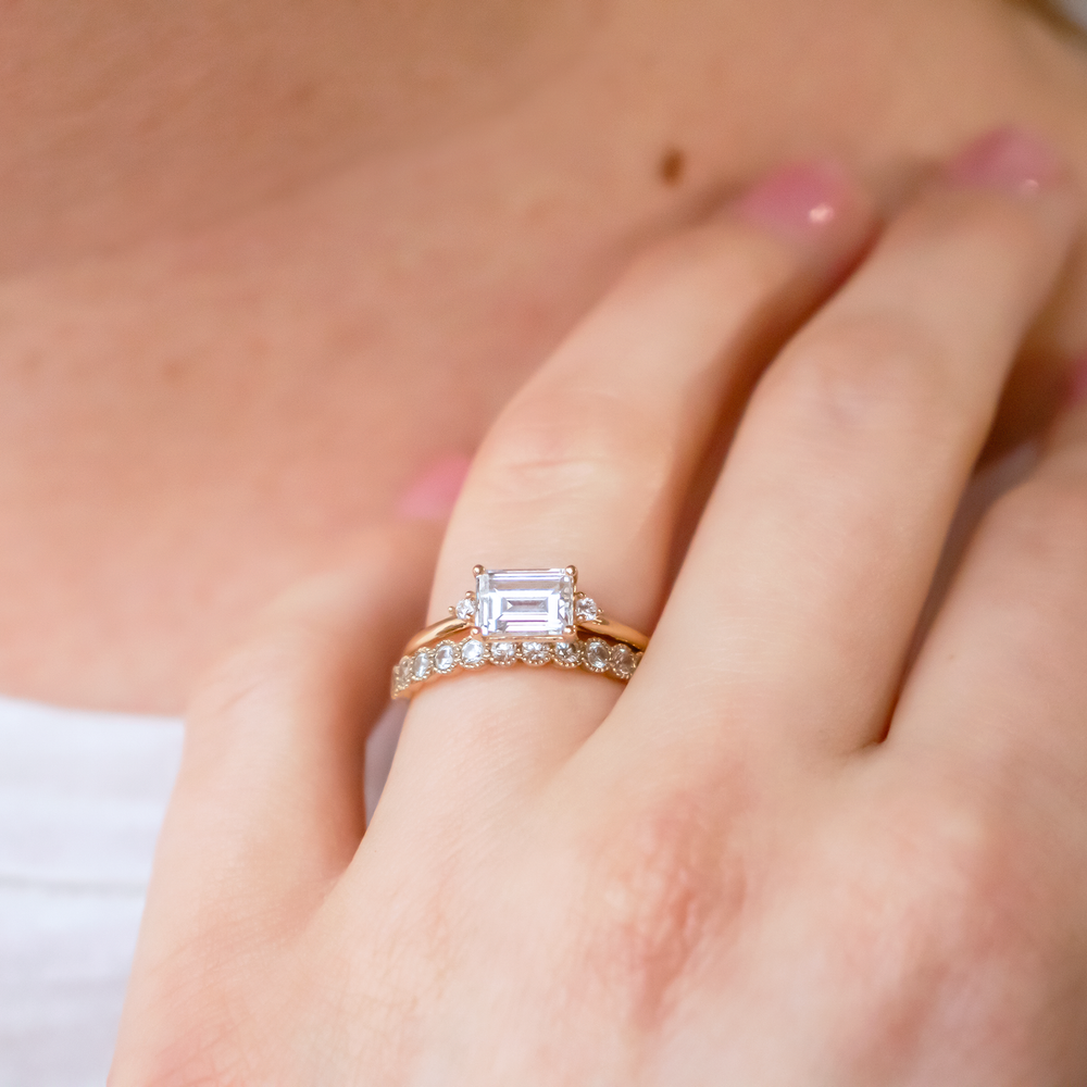 August Emerald-Cut Ethical Engagement Ring