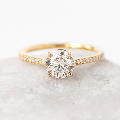 Ella Brilliant Cut Engagement Ring