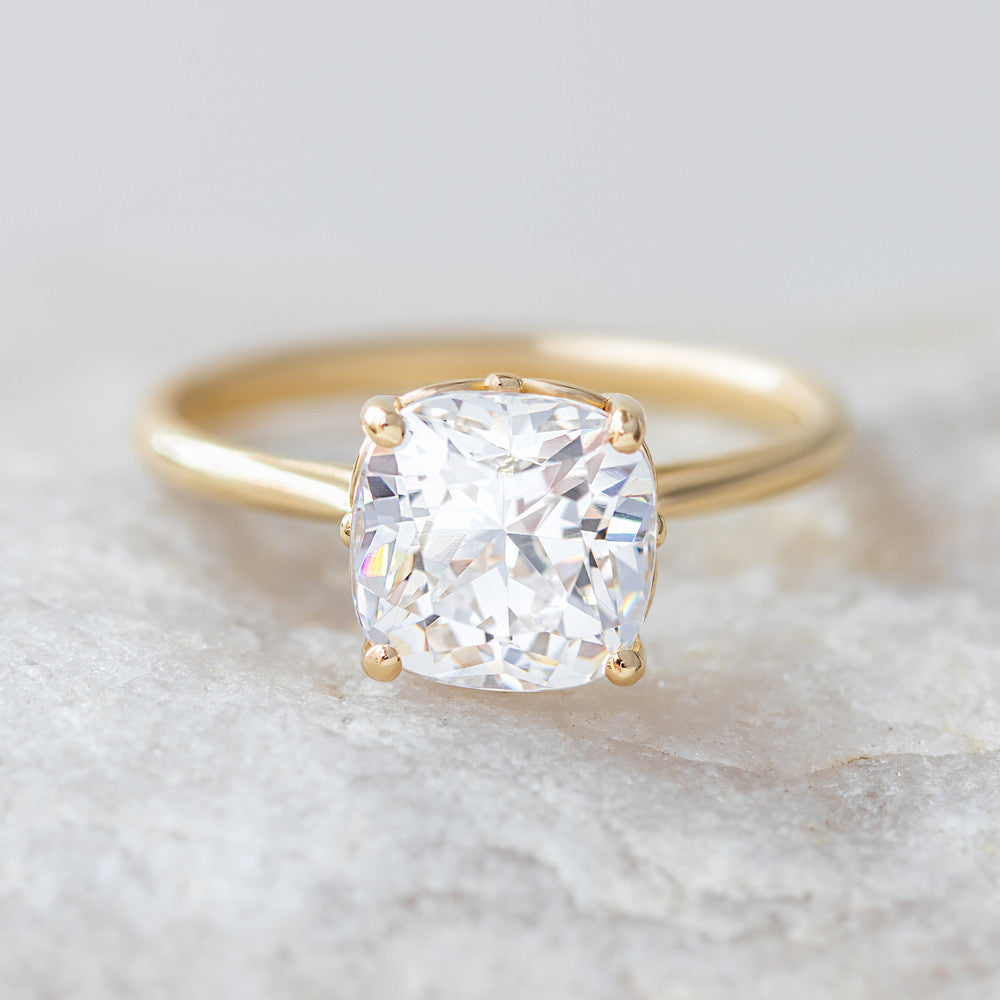 Lily Cushion Cut Engagement Ring