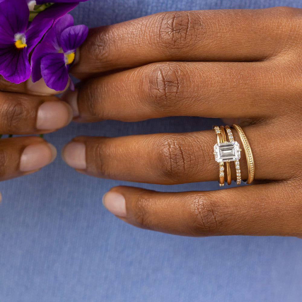 Louise Emerald Cut Ring